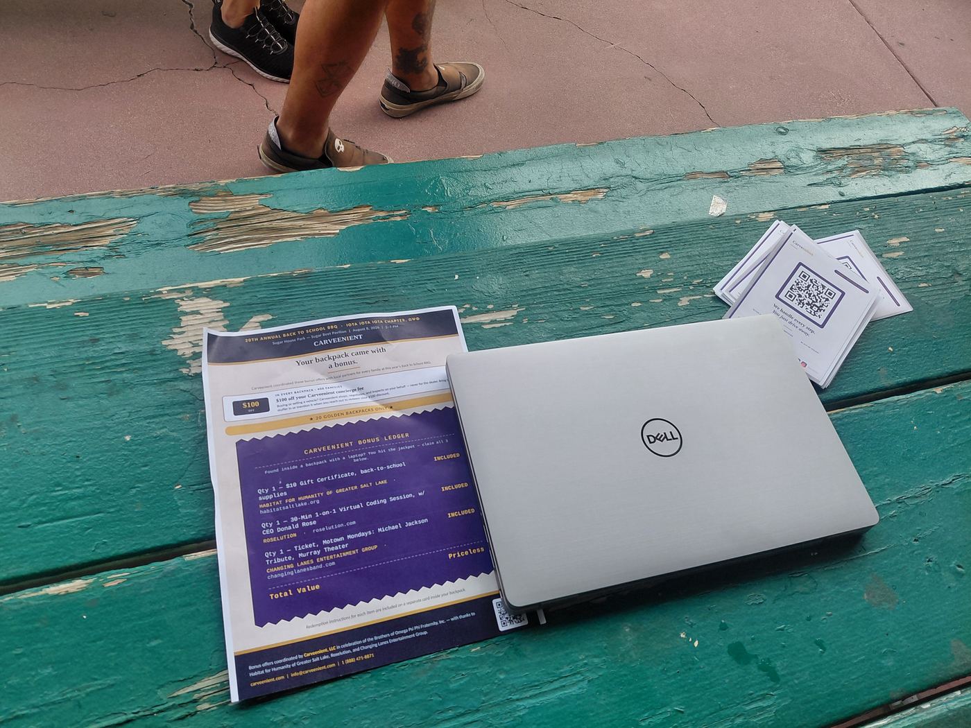 Golden Backpack laptop prize